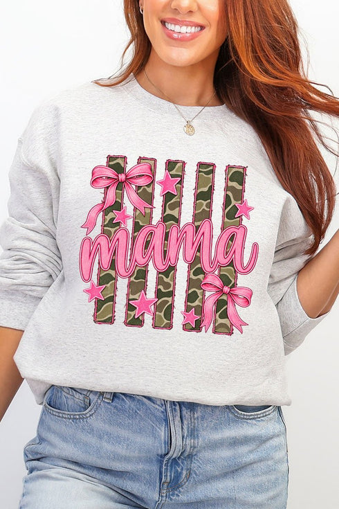Camo Cutie Mama Heavy Blend Crew Sweatshirt