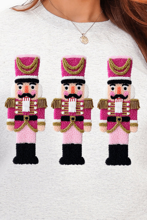 Faux Yarn Holiday Guard Nutcracker Heavy Blend Crew Sweatshirt