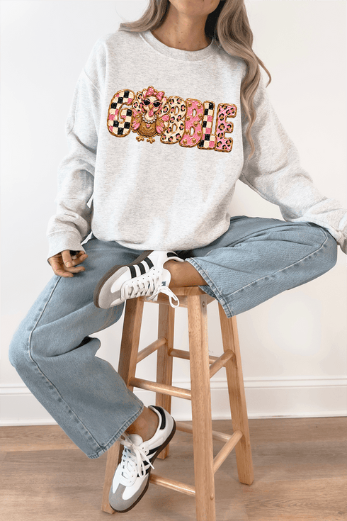 Gobble & Glam Heavy Blend Crew Sweatshirt