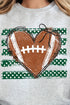Green Football Sweetheart Heavy Blend Crew Sweatshirt