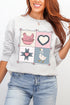Side Bows Heartfelt Goose Heavy Blend Crew Sweatshirt