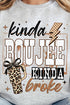 Kinda Boujee Kinda Broke Heavy Blend Crew Sweatshirt