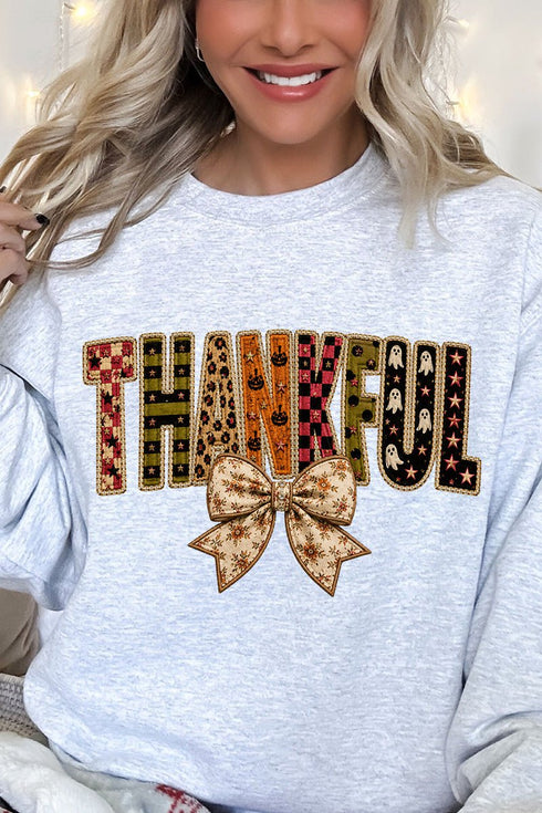 Thankful Fall Spirit Heavy Blend Crew Sweatshirt