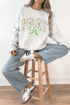 Watercolor Petaled Pray Heavy Blend Crew Sweatshirt