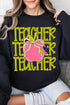 Apple For The Teacher Heavy Blend Crew Sweatshirt