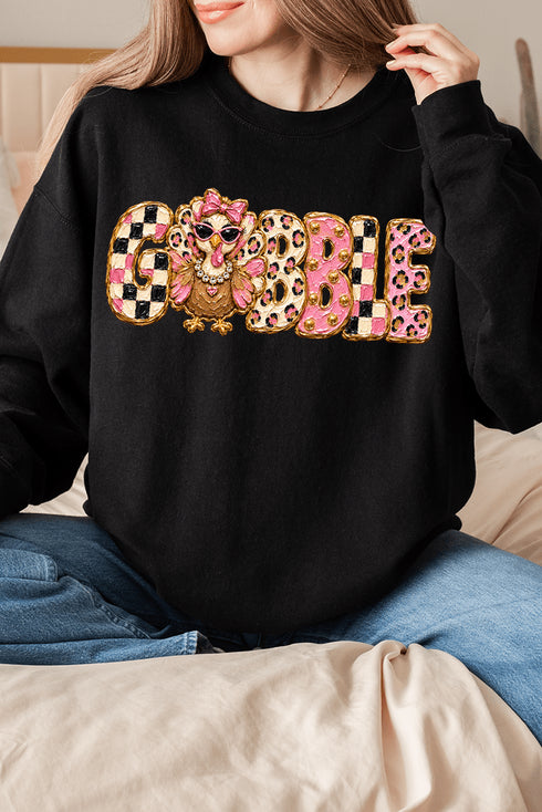 Gobble & Glam Heavy Blend Crew Sweatshirt