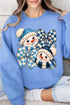 Winter Check Snowmen Heavy Blend Crew Sweatshirt