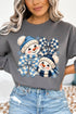 Winter Check Snowmen Heavy Blend Crew Sweatshirt