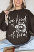Be Kind Of Feral Raccoon Heavy Blend Crew Sweatshirt