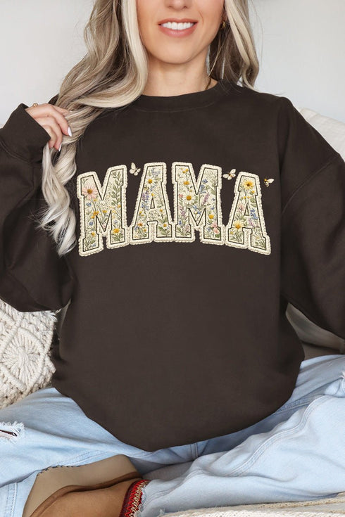 Buzzing Blooms Mama Heavy Blend Crew Sweatshirt