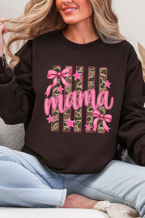 Camo Cutie Mama Heavy Blend Crew Sweatshirt