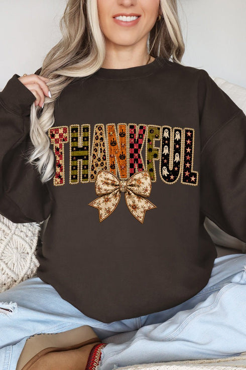 Thankful Fall Spirit Heavy Blend Crew Sweatshirt