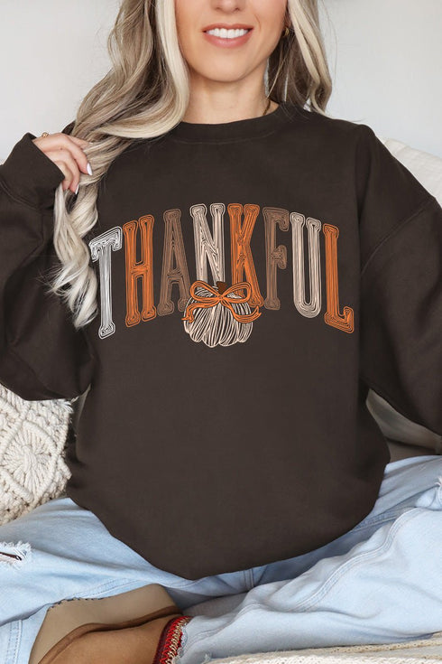 Thankful Sketch Heavy Blend Crew Sweatshirt