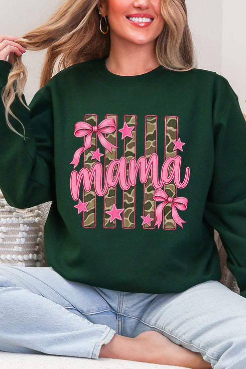 Camo Cutie Mama Heavy Blend Crew Sweatshirt