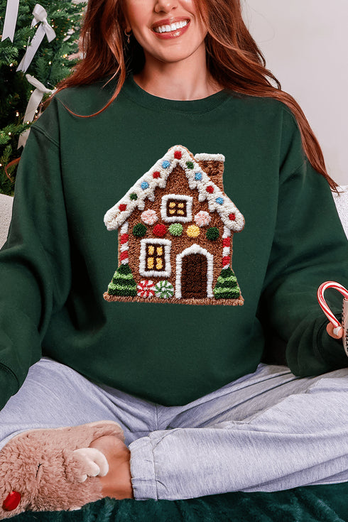 Faux Yarn Merry Manor Heavy Blend Crew Sweatshirt
