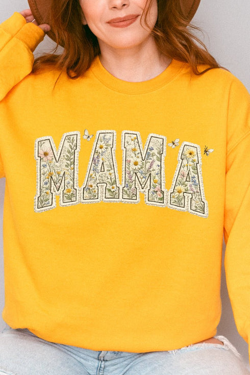 Buzzing Blooms Mama Heavy Blend Crew Sweatshirt