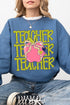 Apple For The Teacher Heavy Blend Crew Sweatshirt