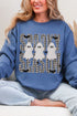 Spooky Season Gingham & Ghosts Heavy Blend Crew Sweatshirt