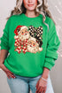 Merry Check Santa Heavy Blend Crew Sweatshirt