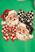 Merry Check Santa Heavy Blend Crew Sweatshirt