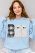 Gingham & Lace Boo Heavy Blend Crew Sweatshirt