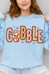 Gobble In Gingham Heavy Blend Crew Sweatshirt