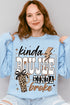 Kinda Boujee Kinda Broke Heavy Blend Crew Sweatshirt