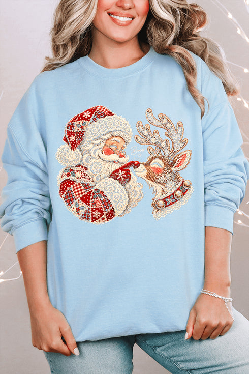 Santa's Christmas Boop Heavy Blend Crew Sweatshirt
