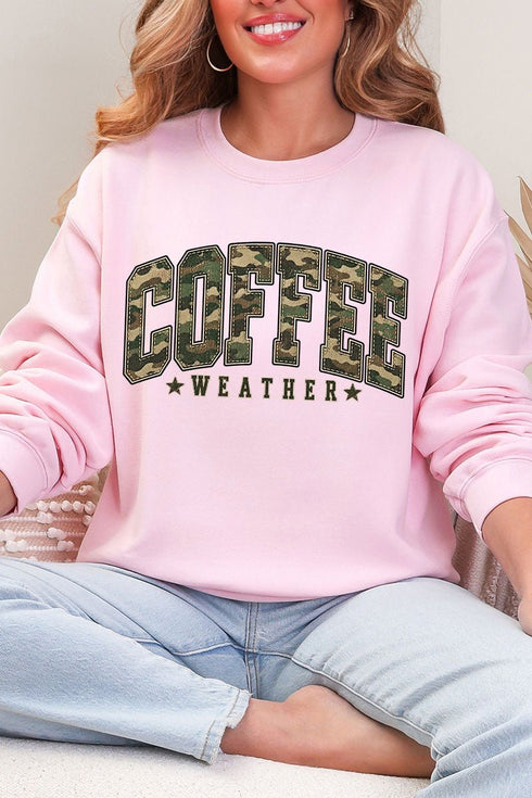 Camo Coffee Weather Heavy Blend Crew Sweatshirt