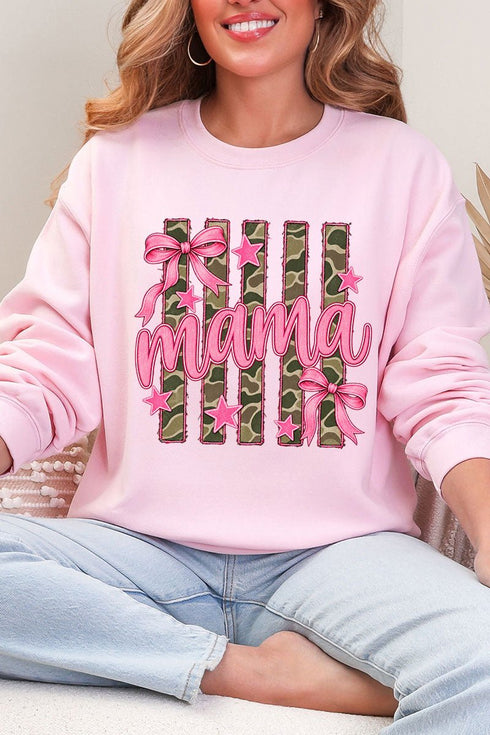 Camo Cutie Mama Heavy Blend Crew Sweatshirt