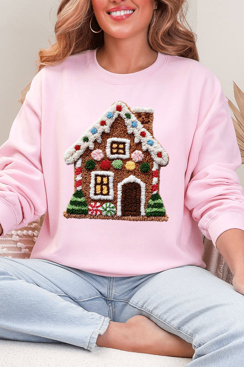 Faux Yarn Merry Manor Heavy Blend Crew Sweatshirt