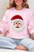 Faux Yarn Stitched With Cheer Santa Heavy Blend Crew Sweatshirt