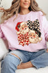 Merry Check Santa Heavy Blend Crew Sweatshirt