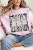 Spooky Season Gingham & Ghosts Heavy Blend Crew Sweatshirt