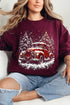 Evergreen Christmas Drive Heavy Blend Crew Sweatshirt