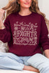 Fight Ribbon Sketch Heavy Blend Crew Sweatshirt