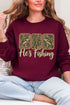 He's Fishing Heavy Blend Crew Sweatshirt