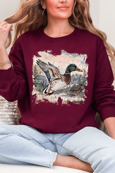 Side Bows Mallard Mountains Heavy Blend Crew Sweatshirt