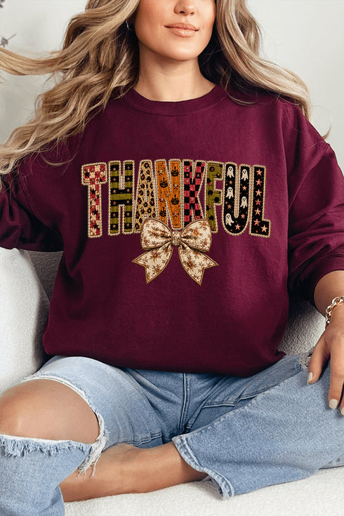 Thankful Fall Spirit Heavy Blend Crew Sweatshirt