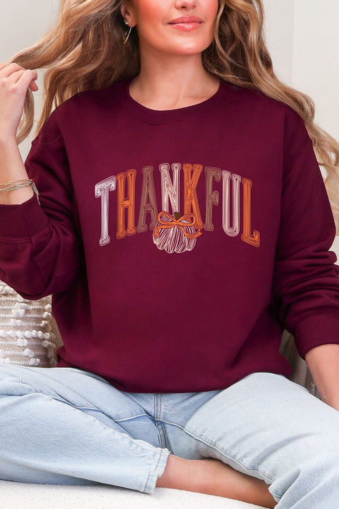 Thankful Sketch Heavy Blend Crew Sweatshirt