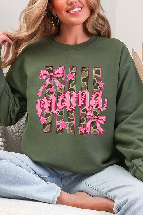 Camo Cutie Mama Heavy Blend Crew Sweatshirt
