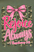 Rejoice Always Girly Camo Heavy Blend Crew Sweatshirt