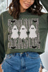 Spooky Season Gingham & Ghosts Heavy Blend Crew Sweatshirt