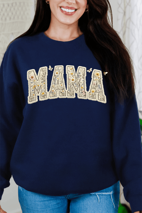 Buzzing Blooms Mama Heavy Blend Crew Sweatshirt
