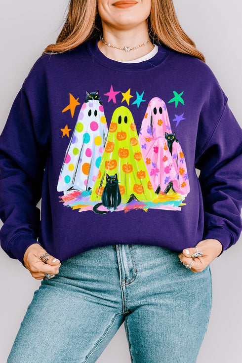 Neon Night Spirits Heavy Blend Crew Sweatshirt
