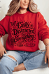 Black Easily Distracted By Everything Heavy Blend Crew Sweatshirt