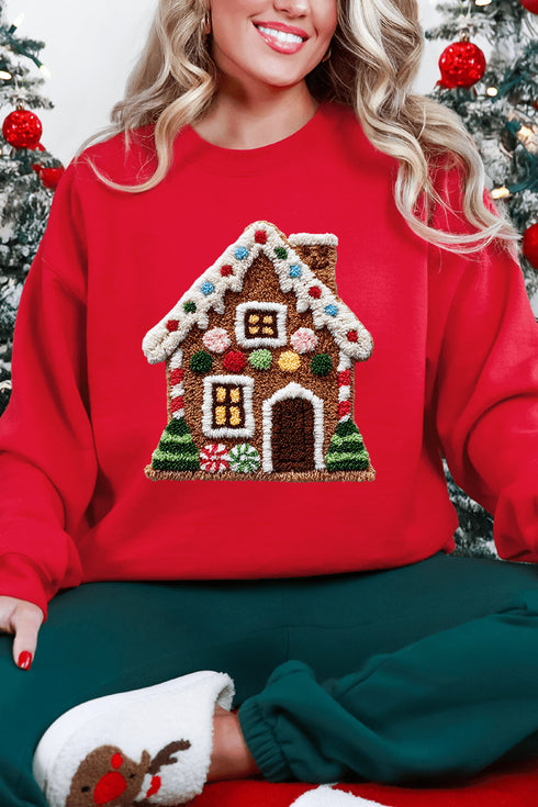 Faux Yarn Merry Manor Heavy Blend Crew Sweatshirt
