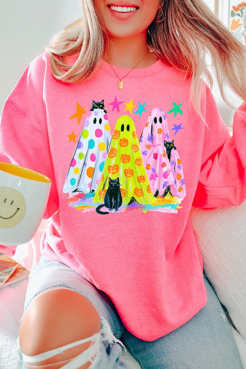 Neon Night Spirits Heavy Blend Crew Sweatshirt