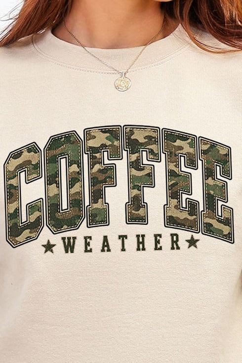 Camo Coffee Weather Heavy Blend Crew Sweatshirt