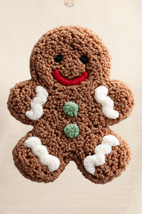 Faux Yarn Gingerbread Kisses Heavy Blend Crew Sweatshirt
